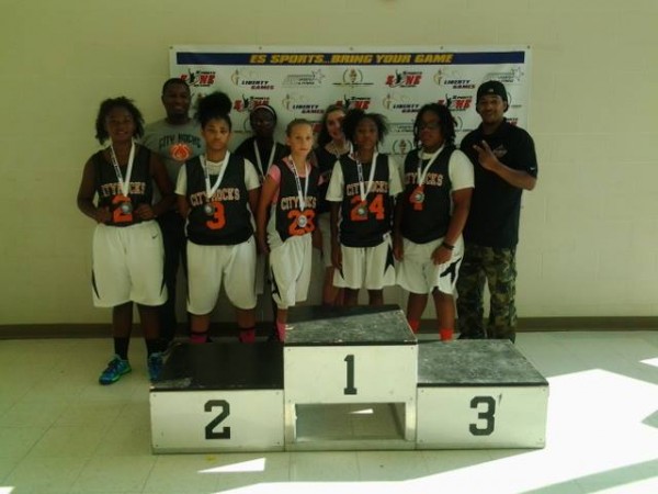 2nd Place Winners, City  Rocks Girls, Coach Tracy Ford