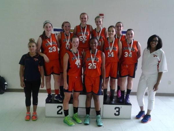 3rd Place Winners, Saratoga Sparks, Coach Rita Holland