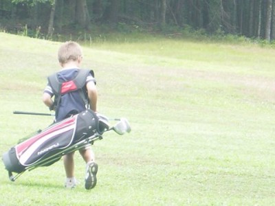 young golfer