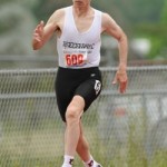 Gary Geiger set the 400m Record for the Master's Men (60 -64) with a time of 1:07.61).